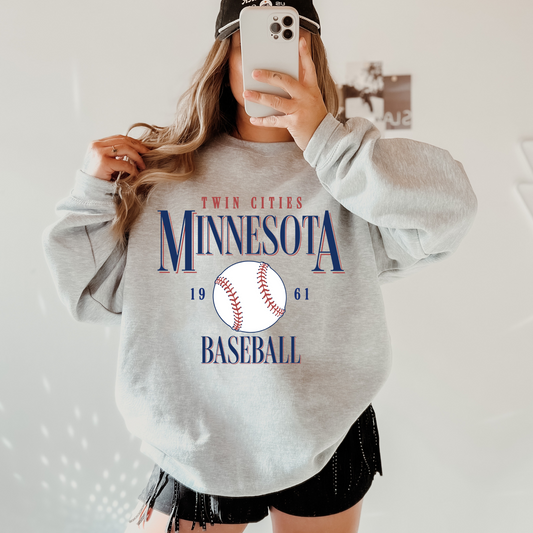 Minnesota Baseball Crewneck Sweatshirt